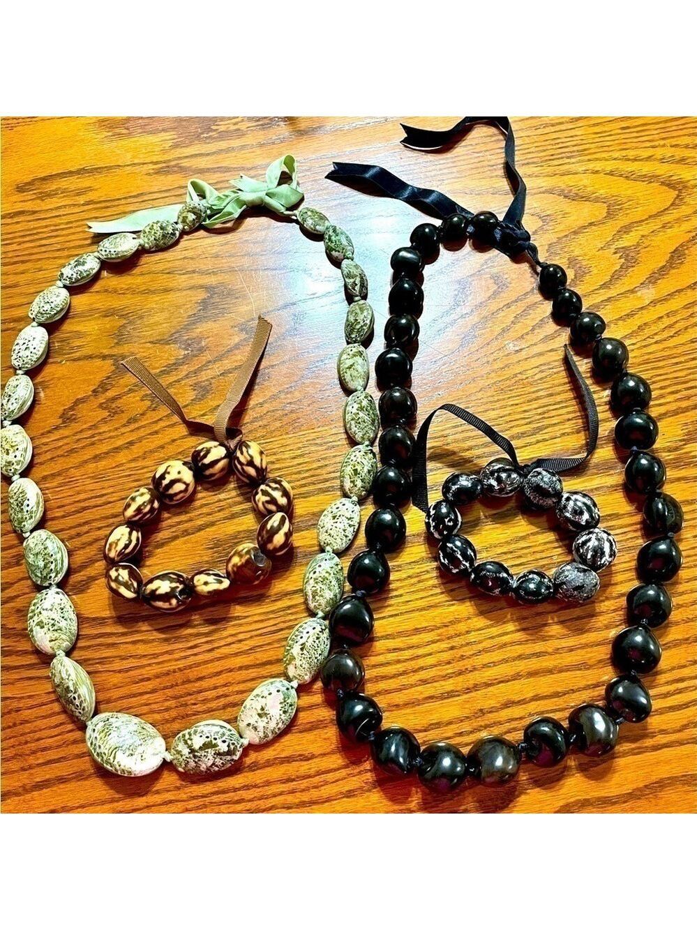 𝅺Hawaiian Jewelry Necklaces Bracelets Bundle 4 Pieces